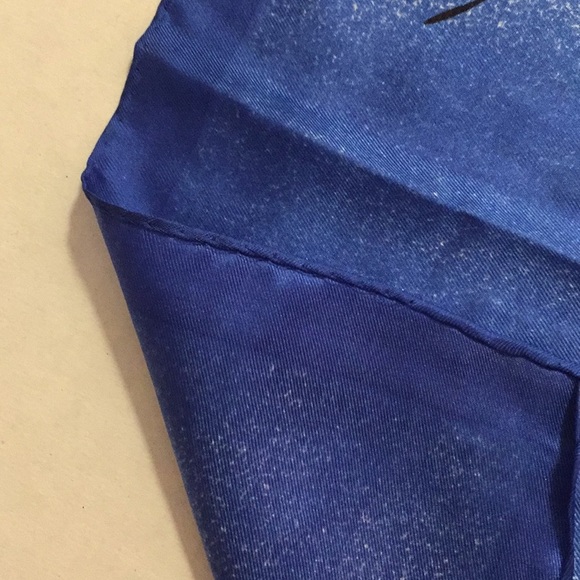 Vintage 80s Silk Scarf  Embellishment gems​ - Picture 4 of 7